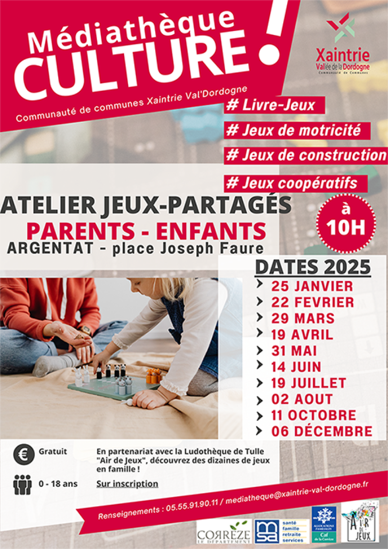 Ateliers Jeux Parents - Enfants