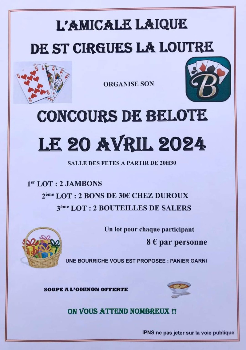 Concours de Belote