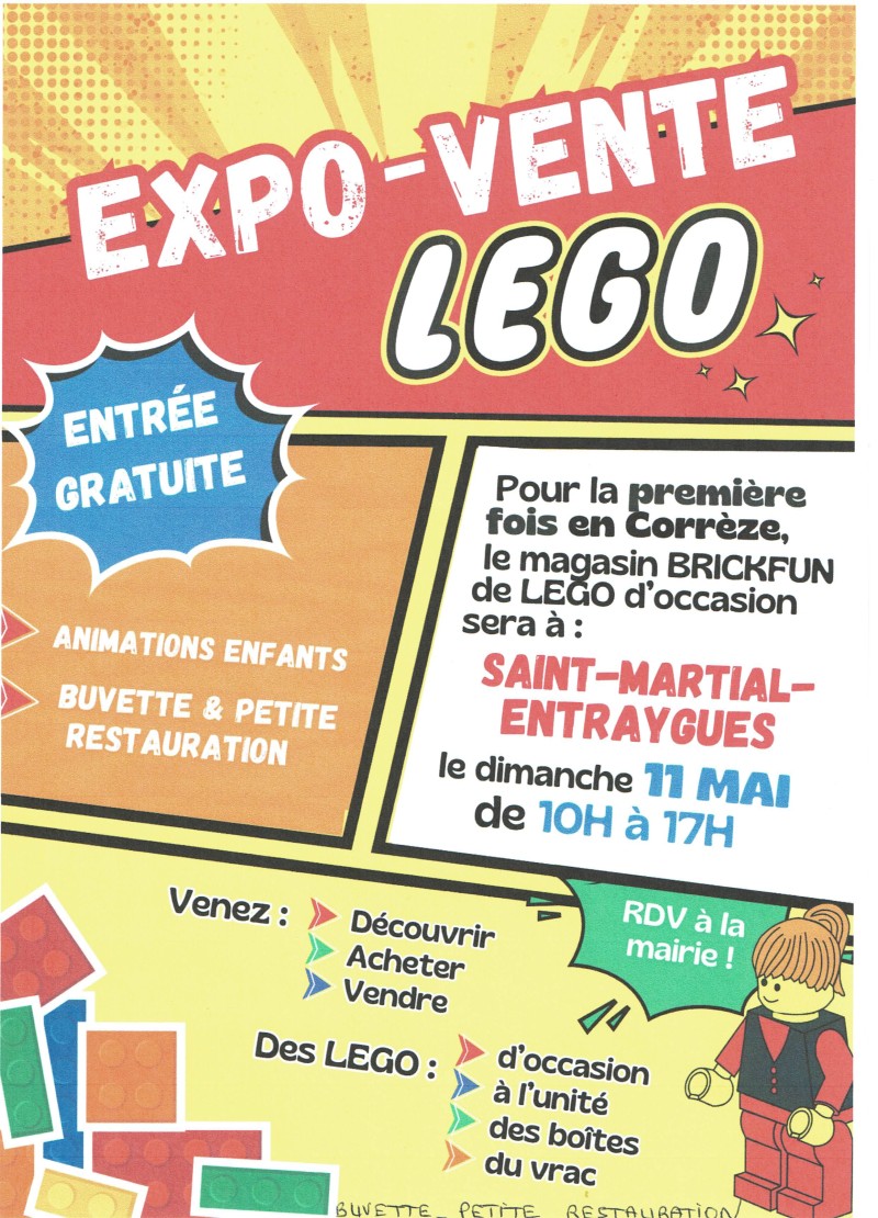Exposition vente de Lego d&#039;occasion