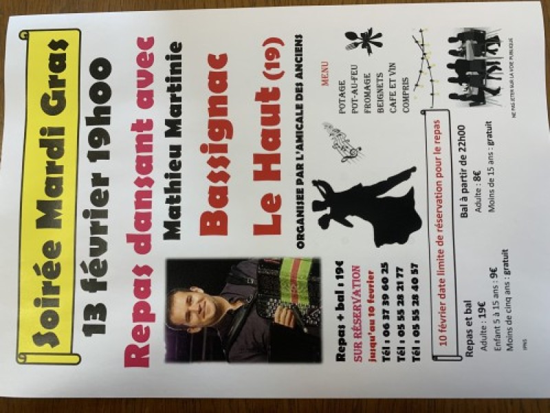 Soirée Mardi Gras