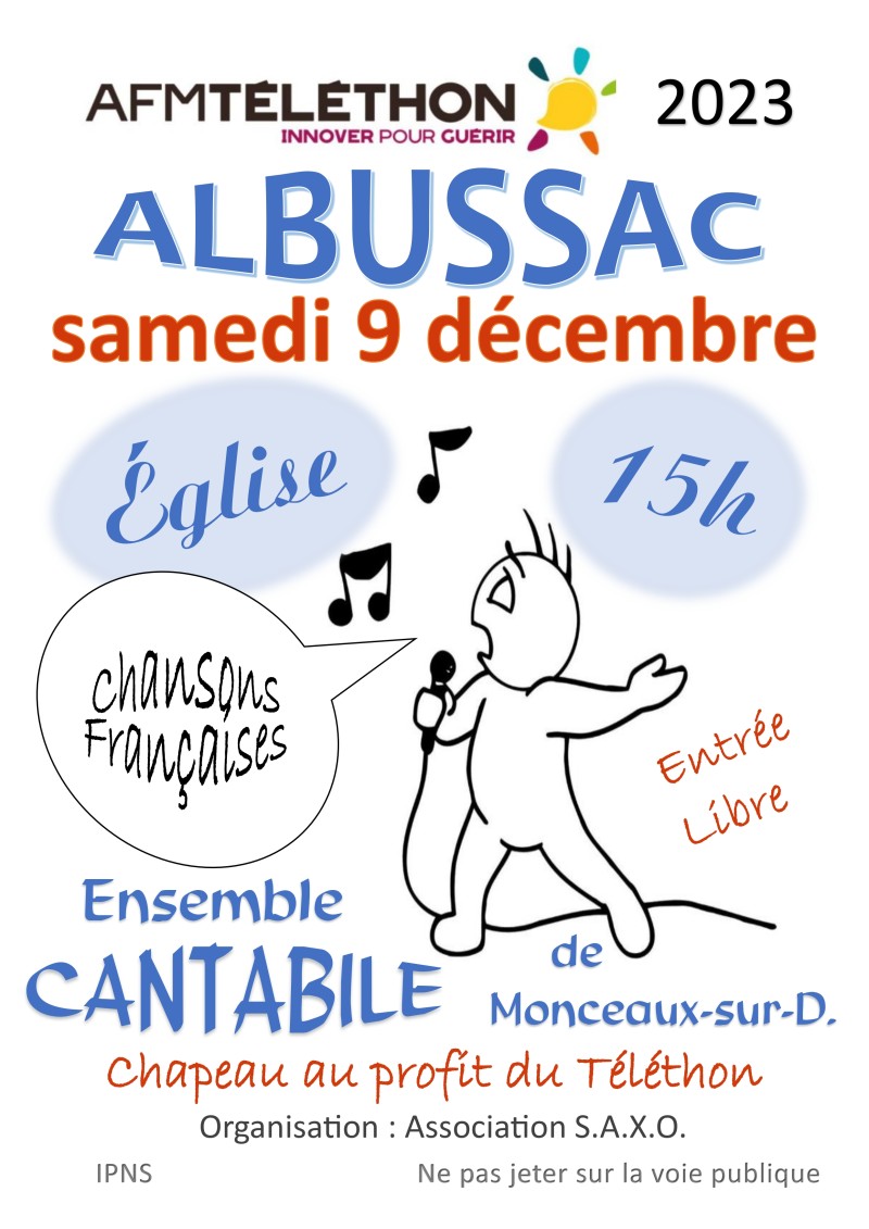 CANTABILE chante pour le TELETHON