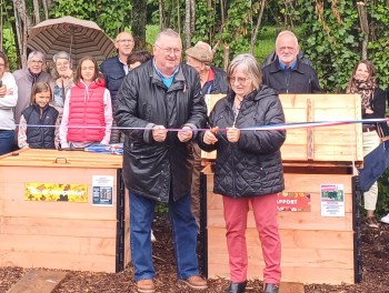 Inauguration du premier composteur collectif sur la commune de Saint-Privat